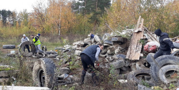 Выходной на помойке: люди самостоятельно ликвидируют свалки в Приморском районе