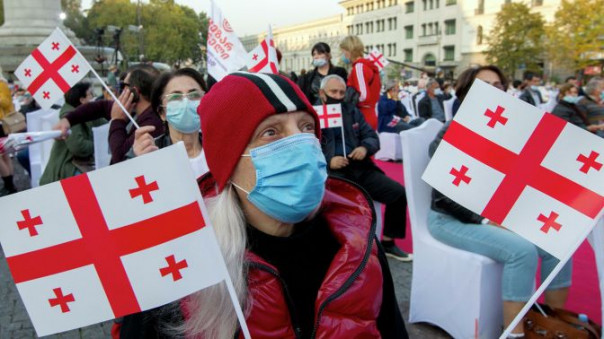 В Тбилиси оппозиция проводит акцию с требованием повторных выборов