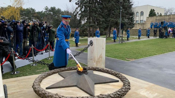 В Сербии вновь зажгли вечный огонь