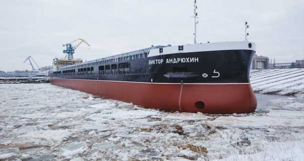 Завод «Красное Сормово» спустил на воду сухогруз проекта RSD59 «Виктор Андрюхин»