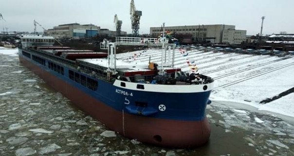 Окской судоверфью спущено на воду четвертое многоцелевое сухогрузное судно «Астрол-4»