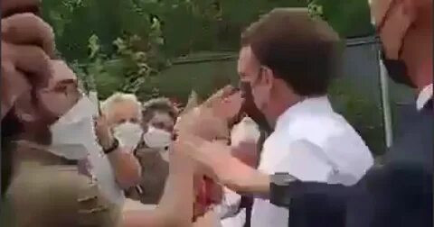 За пощёчину президенту Франции мужчину приговорили к 4 месяцам тюрьмы