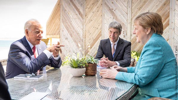 Меркель заявила, что обсудила с Байденом «Северный поток – 2»