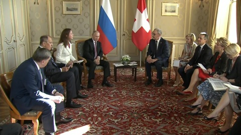 Встреча Владимира Путина с президентом Швейцарии