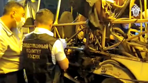 В результате взрыва автобуса в Воронеже пострадали 19 человек, один погиб
