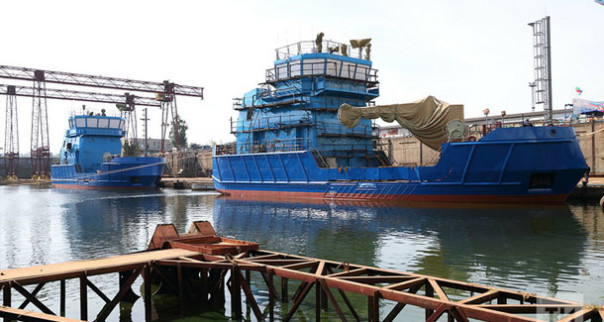 «Зеленодольский завод имени А.М. Горького» спустил на воду два судна «Александр Парфенов» и «Всеволод Пересыпкин»