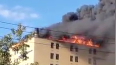 В Нью-Йорке произошел сильный пожар в больнице