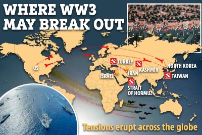 В США нарисовали карту новой мировой войны.