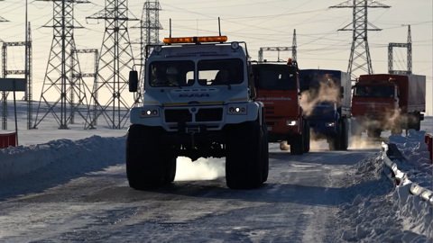 В Арктике прошёл тест-драйв беспилотных КАМАЗов