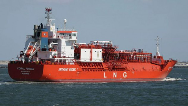 В Литву прибыл второй в декабре танкер с газом из России