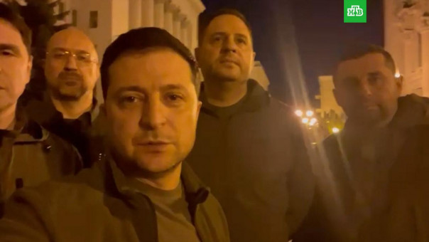 Зеленский записал видео из Киева