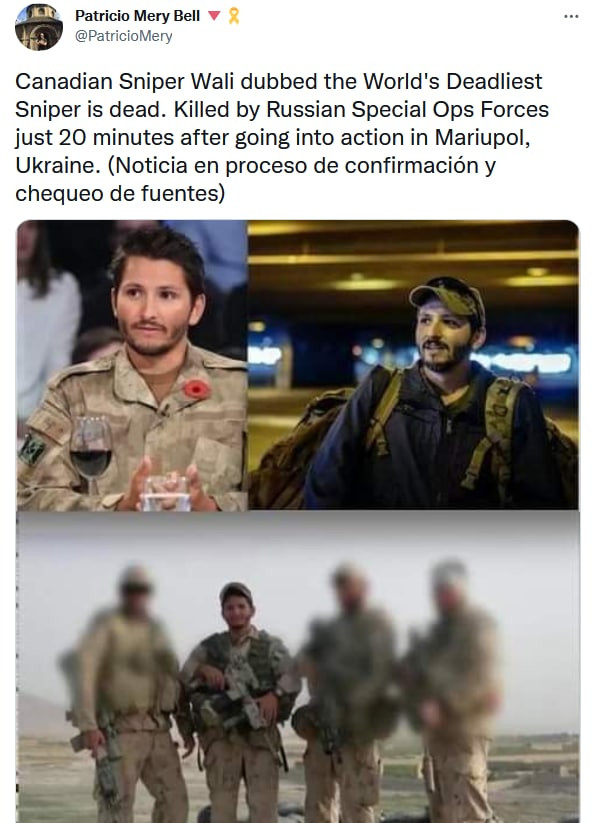 За 20 минут: в Мариуполе русским спецназом ликвидирован канадский «снайпер-убийца»