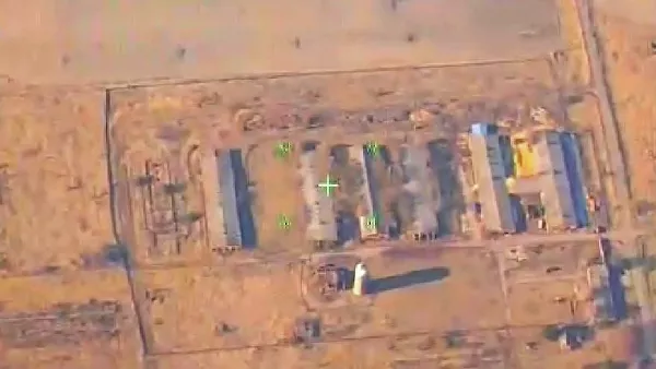 Опубликовано видео уничтожения центра подготовки разведчиков на Украине