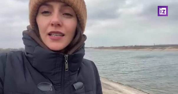 Северо-Крымский канал, наполненный водой спустя 8 лет, сняли с воздуха