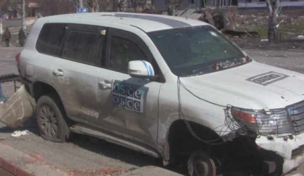 Машины сбежавших из ДНР ОБСЕ обнаружились в Мариуполе