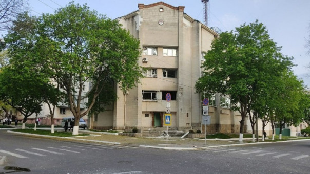 Обстрел здания госбезопасности в Тирасполе попал на видео