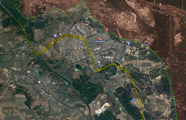 Оценка текущей оперативной обстановки в районе Северодонецка