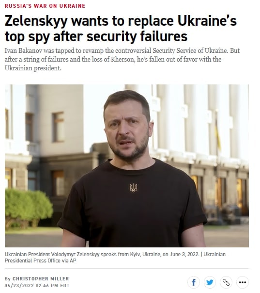Зеленский намерен уволить главу СБУ Баканова из-за провалов
