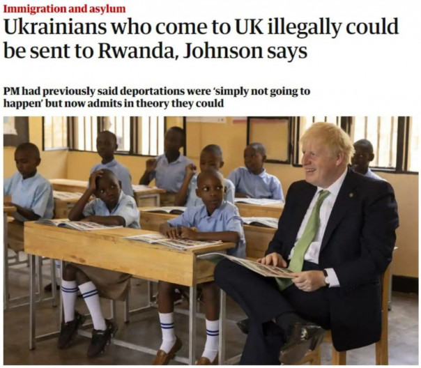 Джонсон допустил высылку украинских беженцев в Руанду