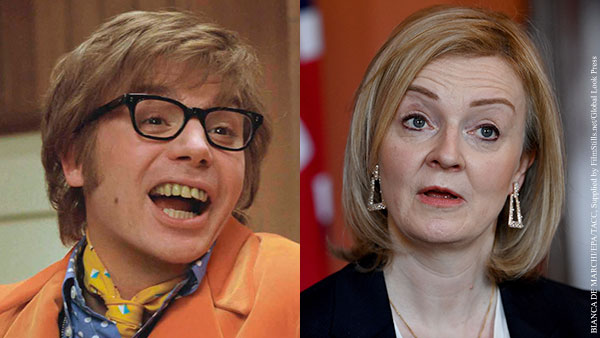 Захарова сравнила Лиз Трасс с Остином Пауэрсом