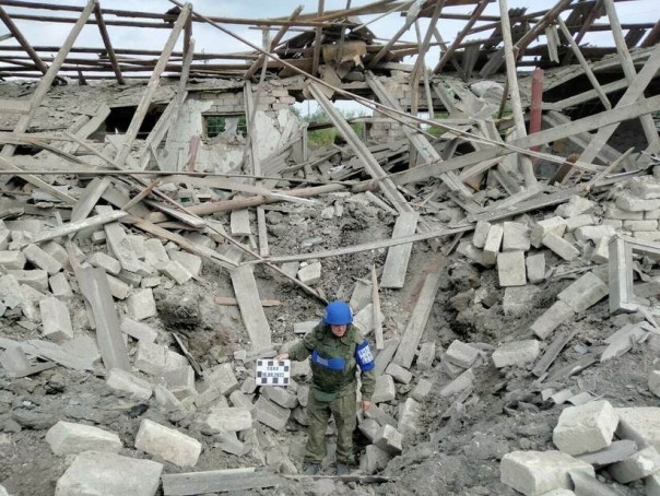 Киевские боевики обстреляли поселок городского типа Нижняя Дуванка с применением американской РСЗО HIMARS