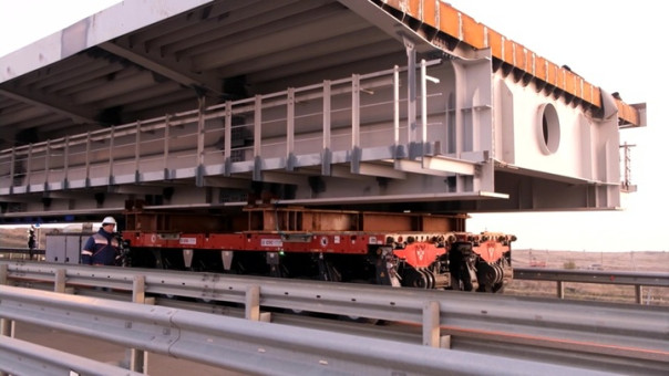 Завершена установка всех пролетов Крымского моста