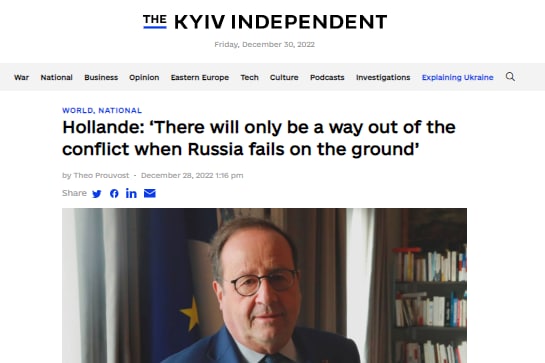 Олланд вслед за Меркель признал, что Минские соглашения были попыткой дать Киеву время