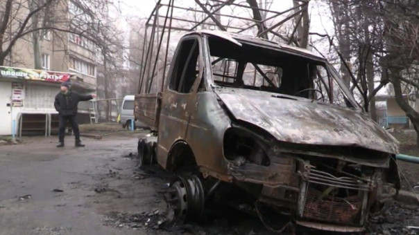 "Адская побудка". Донецк подвергся самому мощному обстрелу с 2014 года