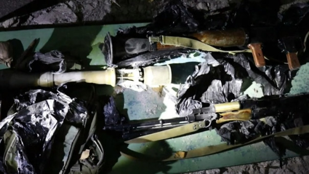 Более 300 кг взрывчатки выявили в тайнике украинского военнослужащего в ЛНР