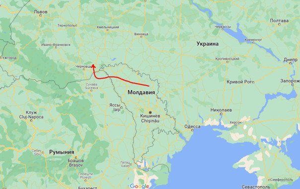 Минобороны Молдавии заметило ракету в воздушном пространстве страны