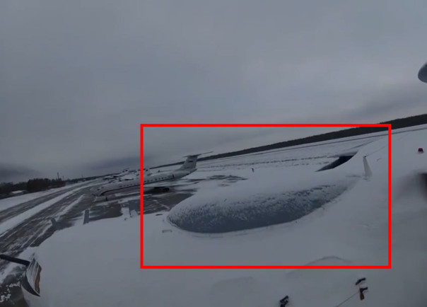 Опубликовано видео боевого вылета дрона-камикадзе для нанесения удара по самолету А-50У ВКС РФ на аэродроме в Мачулищах