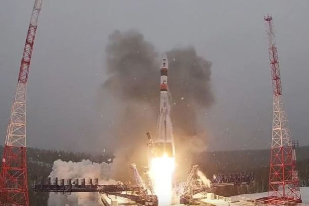 Воздушно-космические силы провели пуск ракеты-носителя «Союз-2.1а» с космодрома Плесецк