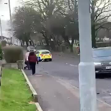 В Швеции арабы забросали полицейскую машину коктейлями Молотова