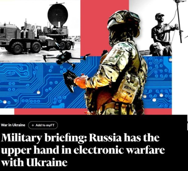 Financial Times:у России есть преимущество в войне РЭБ
