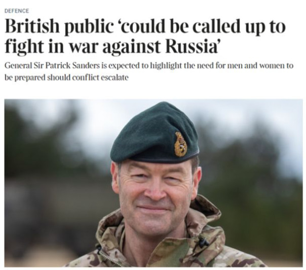 Британцев могут мобилизовать на войну с Россией