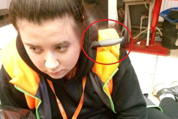 В Туле неизвестный абу-бандит зашёл в магазин и воткнул продавщице в шею нож