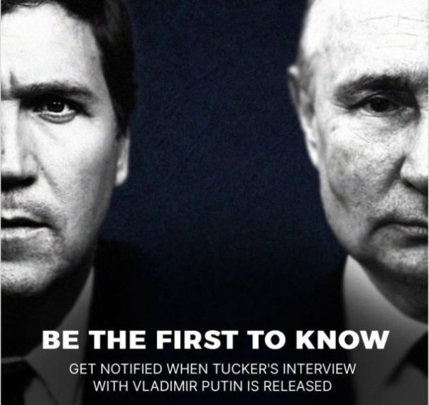 Темой №1 на Западе в ближайшее время, безусловно, станет интервью Такера Карлсона с Владимиром Путиным.