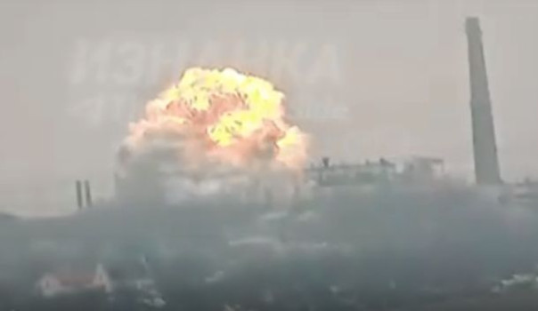 Красивое: Прилет ФАБ-1500 по Красногоровскому кирпичному заводу