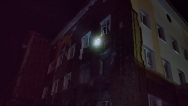 Беспилотник упал на строящееся здание ЦРБ в Липецкой области, три БПЛА сбиты над Курской областью и один над Брянской