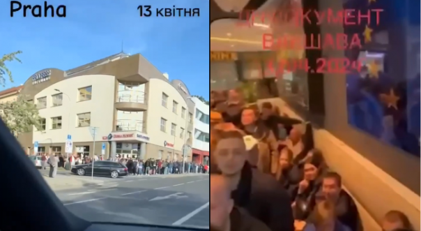 «Самое настоящее рабство» — в Варшаве и Праге украинские хлопцы штурмуют консульства