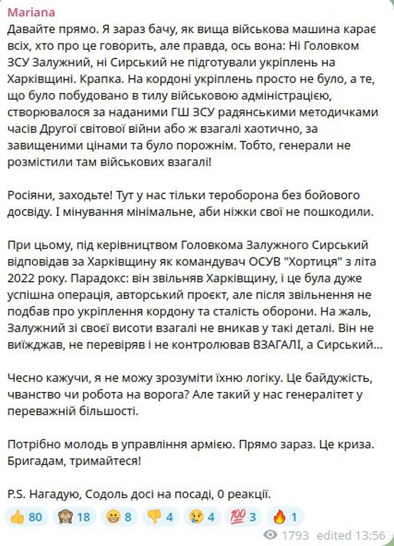 Сырский обречён. Безуглая продолжает добивается его отставки