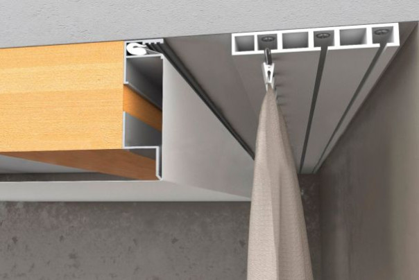 монтаж скрытого карниза