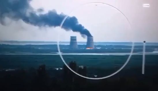 Обстрел украинских террористов привел к возгоранию охладительных систем Запорожской АЭС