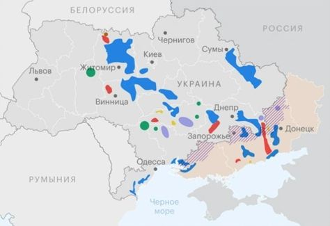 Опубликована карта украинских полезных ископаемых, которые интересуют Трампа