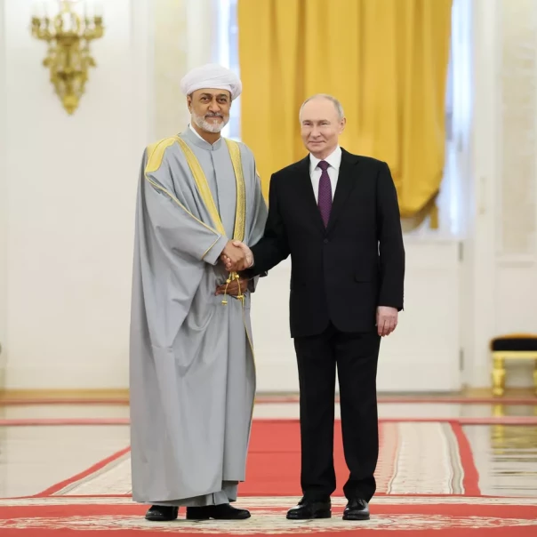 Путин и султан Омана приняли совместное заявление по итогам переговоров