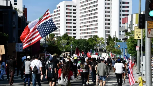 В США в нескольких штатах состоялись антиправительственные митинги