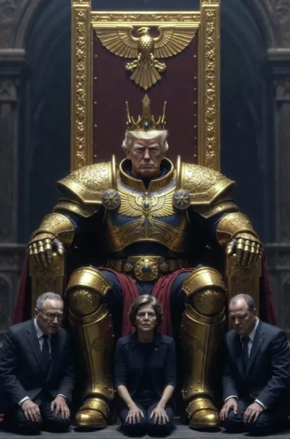 Трамп опубликовал изображение себя на троне