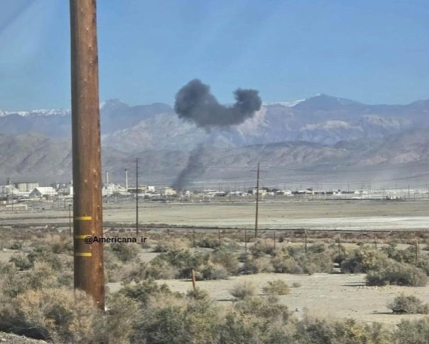 Истребитель F-16 разбился в пустыне Калифорнии