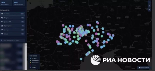 Хакеры создали карту цехов по производству БПЛА на Украине