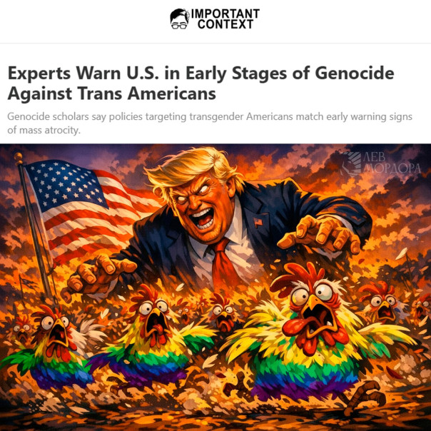 Эксперты предупреждают, что США находятся на ранней стадии геноцида трансгендерных американцев.